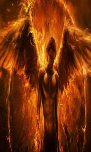Flame Angel Live Wallpaper Screenshot
