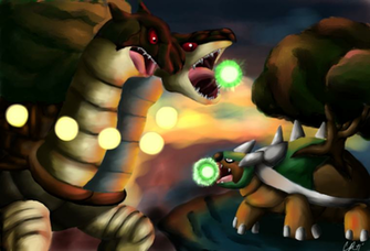 Torterra Versus Ebonwumon By Phatmon66