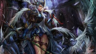 Anime Fantasy Girl War Armor Wallpaper HD