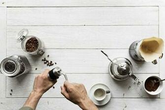 Image On Aerial Background Barista Beans