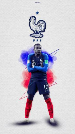 Kylian Mbappe Walapper Spieler Bild Idee