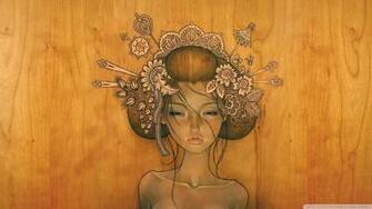 Audrey Kawasaki Wallpaper Woman Drawing By