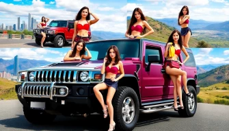 Girls Hummers Wallpaper