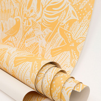 Harvest Hare Wallpaper Mark Hearld St Jude S Fabrics