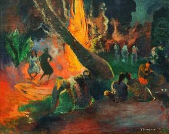 Tahitian Dance Upaupa Paul Gauguin As Art Print Or
