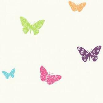 Pink And Purple Butterfly Wallpaper Wall Sticker Outlet