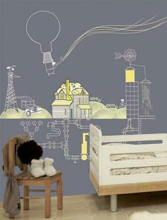 Kids Room Wallpaper With Fun Theme By Tres Tintas On April