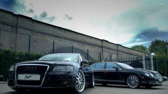 Audi A8 And Bentley Continental Wallpaper Car