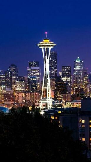 Seattle Needle World Washington Usa Space HD