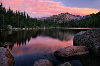 Rocky Mountain Sunset HD Wallpaper Background Image