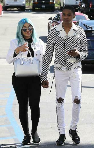 Blac Chyna Matches Year Old Beau Ybn Almighty Jay S Black And