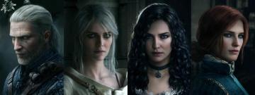 Geralt Ciri Yennefer And Triss By Stor Alexander 4k Wallpaper