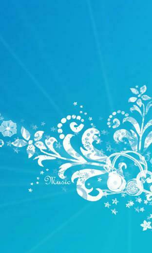 Music Cell Phone Wallpaper HD Blue Mobile