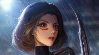 Alita Battle Angel Movie Art 4k Wallpaper HD Movies