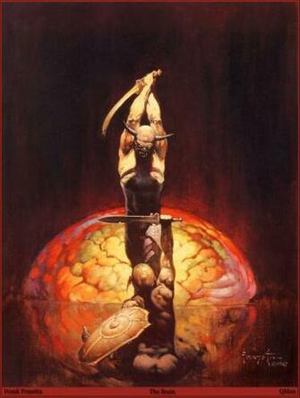 Picture Swords Frank Frazetta Warriors Two Fantasy