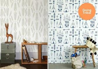 Herringbone Wallpaper By Ferm Living Image Right Feather