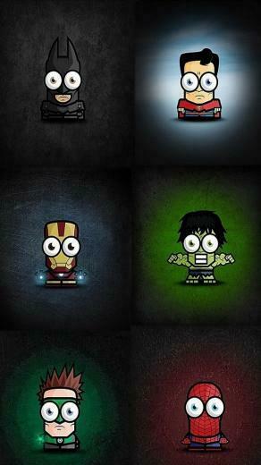 Funny The Avengers Chibi Best iPhones Wallpaper 5s 5c