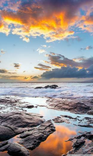 Hawaii iPhone Wallpaper Top Background