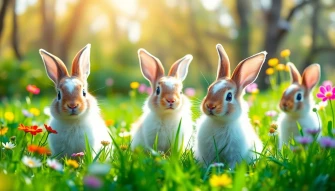 Beautiful Rabbits Wallpaper