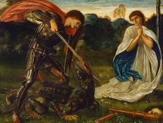 St George And The Dragon 4k Ultra HD Wallpaper Background Image
