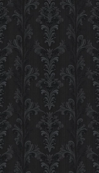 Dark Gray Damask Wallpaper