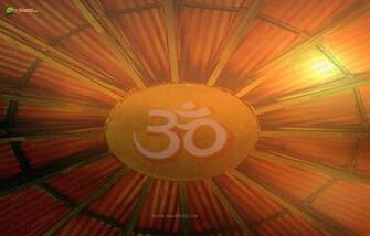 Om Wallpaper Hindu Brown Green And Yellow