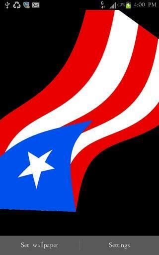 Live Wallpaper For Android Puertorico Flag
