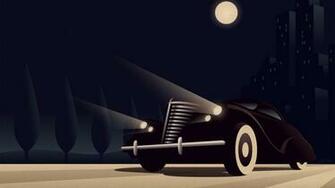 Art Deco Artwork Automotive Buildings Wallpaper Hq