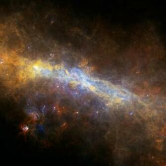 Infinity Symbol Galaxy Background