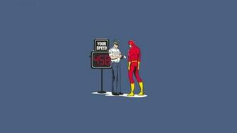 Police Funny The Flash Comic Hero Wallpaper