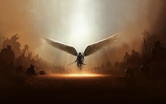 Wallpaper Tyrael Diablo