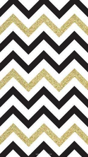 Black And Gold Chevron I Love My iPhone
