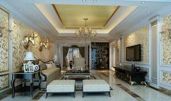 Neoclassical Living Room Wall Decoration 3d House