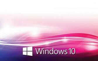 Windows White Text Logo On Purple Waves Wallpaper Computer