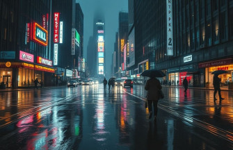 City Rain Wallpaper