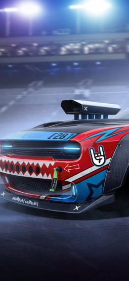 Amazing Drift Car Artwork iPhone Xs X