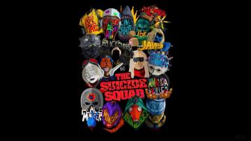 The Suicide Squad Movie Members Logo 4k Wallpaper