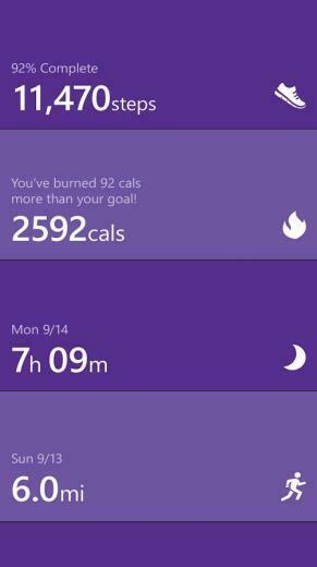 Microsoft Band Health
