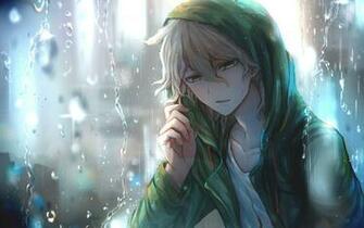 Wallpaper Nagito Komaeda Rain Manga Danganronpa