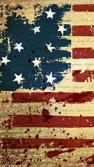 Usa Flag Theme Background The iPhone Wallpaper