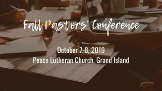 Pastors Conference Nebraska District Lcms