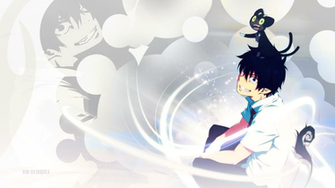 Blue Exorcist Kuro Wallpaper Rin Okumura X