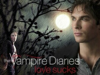 The Vampire Diaries Damon Team Wallpaper