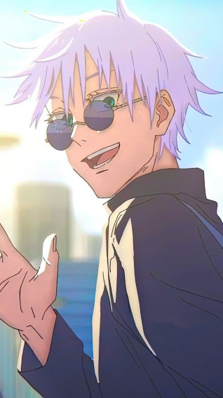 Gojo Satorou In Anime Background Cool Background