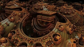Fractal Rusty Design Wallpaper 3d