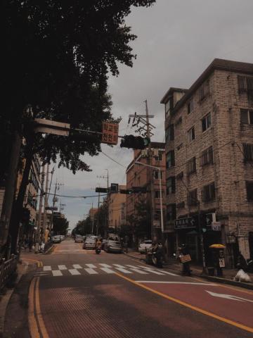 Seoul Korea Aestethic Street City Fotografi Alam