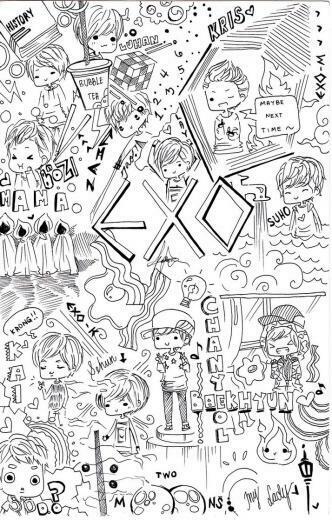 Exo Doodle By Misunderstoodpotato