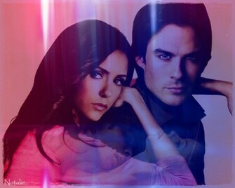 Elena Damon The Vampire Diaries Wallpaper