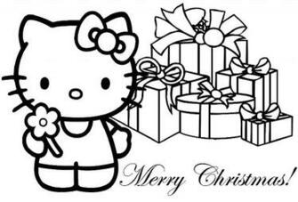 Wallpaper Wedding Hello Kitty Merry Christmas Coloring