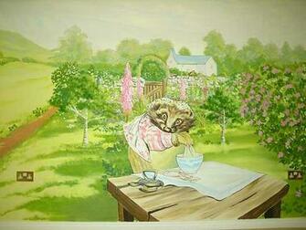 Beatrix Potter Style Mural